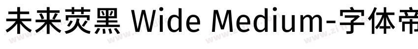 未来荧黑 Wide Medium字体转换